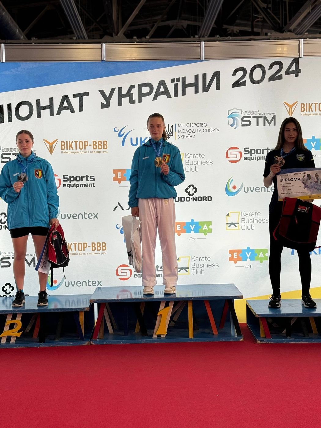 Дарія на першому місці п'єдесталу чемпіонату України 2024